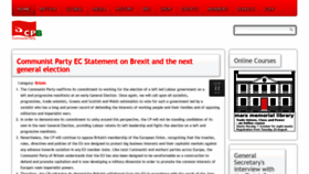 What Communist-party.org.uk website looked like in 2019 (4 years ago)