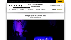 What Culturewhisper.com website looked like in 2019 (4 years ago)