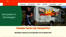 What Camperfun.nl website looked like in 2019 (4 years ago)