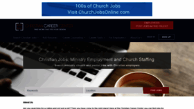 What Christiancareercenter.com website looked like in 2019 (4 years ago)