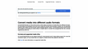 What Convertvideotoaudio.com website looked like in 2019 (4 years ago)