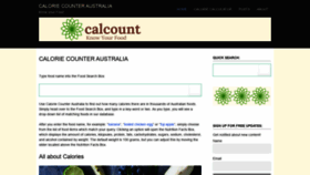 What Caloriecounter.com.au website looked like in 2019 (4 years ago)