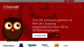 What Cascadehr.co.uk website looked like in 2019 (4 years ago)