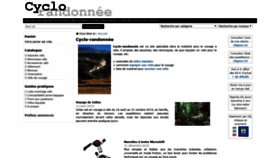 What Cyclo-randonnee.fr website looked like in 2019 (4 years ago)