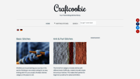 What Craftcookie.com website looked like in 2019 (4 years ago)