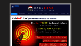 What Caryfordhall.co.uk website looked like in 2019 (4 years ago)