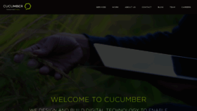 What Cucumber.co.nz website looked like in 2019 (4 years ago)