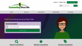 What Counselingnearme.com website looked like in 2019 (4 years ago)