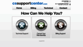 What Cssupportcenter.com website looked like in 2019 (4 years ago)