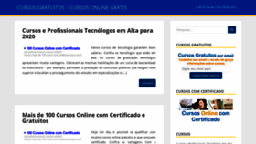 What Cursogratisonline.com.br website looked like in 2019 (4 years ago)