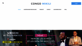 What Congomikili.com website looked like in 2019 (4 years ago)