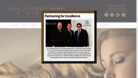 What Clinicofcosmeticsurgery.com website looked like in 2019 (4 years ago)