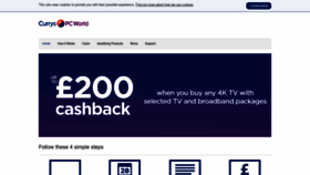 What Curryspcworldcashback.com website looked like in 2019 (4 years ago)