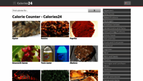 What Calories24.com website looked like in 2019 (4 years ago)