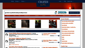 What Cruiserlog.com website looked like in 2019 (4 years ago)