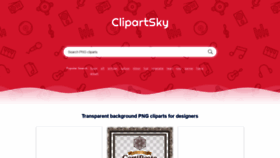 What Clipartsky.com website looked like in 2019 (4 years ago)