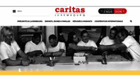 What Caritas.lu website looked like in 2019 (4 years ago)