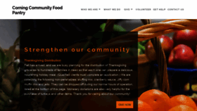 What Corningfoodpantry.com website looked like in 2019 (4 years ago)