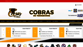 What Cobrasterrebonne.com website looked like in 2019 (4 years ago)