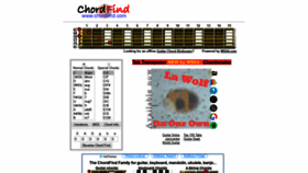 What Chordfind.com website looked like in 2019 (4 years ago)