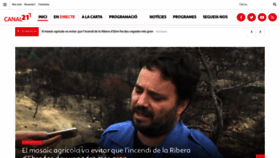 What Canal21ebre.com website looked like in 2019 (4 years ago)