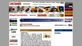 What Correiogourmand.com.br website looked like in 2019 (4 years ago)