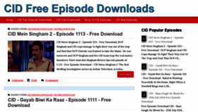 What Cidfullepisodedownload.blogspot.com website looked like in 2019 (4 years ago)