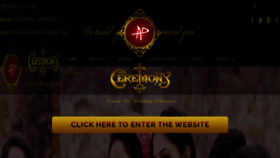 What Ceremonyevents.com website looked like in 2019 (4 years ago)