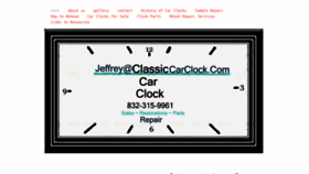 What Classiccarclock.com website looked like in 2019 (4 years ago)