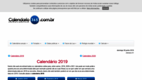 What Calendario-365.com.br website looked like in 2019 (4 years ago)