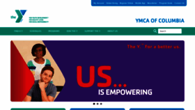 What Columbiaymca.org website looked like in 2019 (4 years ago)