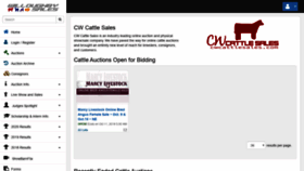 What Cwcattlesales.com website looked like in 2019 (4 years ago)
