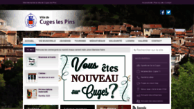 What Cuges-les-pins.fr website looked like in 2019 (4 years ago)