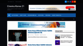 What Cinemakorea21.com website looked like in 2019 (4 years ago)
