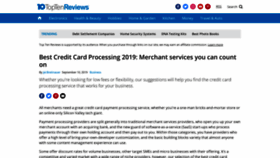 What Credit-card-processing-review.toptenreviews.com website looked like in 2019 (4 years ago)