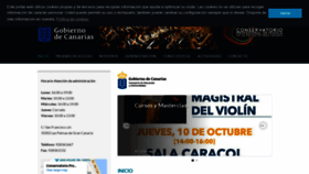 What Conservatoriodelaspalmas.es website looked like in 2019 (4 years ago)