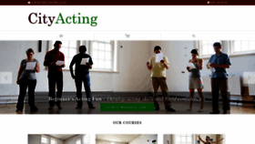 What Cityacting.co.uk website looked like in 2019 (4 years ago)