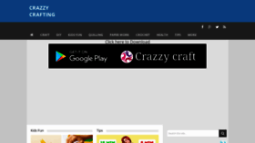 What Crazzycrafting.com website looked like in 2019 (4 years ago)