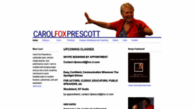 What Carolfoxprescott.com website looked like in 2019 (4 years ago)
