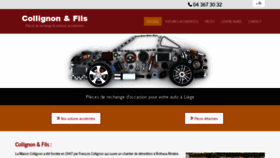 What Collignon-autosdemolition.be website looked like in 2019 (4 years ago)