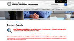 What Clerkrecordersearch.org website looked like in 2019 (4 years ago)