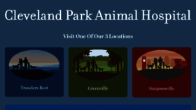 What Clevelandparkanimal.com website looked like in 2019 (4 years ago)