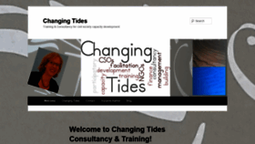 What Changingtides.eu website looked like in 2019 (4 years ago)