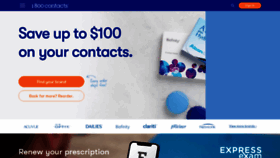 What Contactlenses.com website looked like in 2019 (4 years ago)