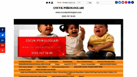 What Cocukpsikologlari.com website looked like in 2019 (4 years ago)