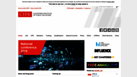 What Cipr.co.uk website looked like in 2019 (4 years ago)