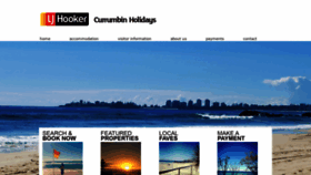 What Currumbinholidays.com.au website looked like in 2019 (4 years ago)