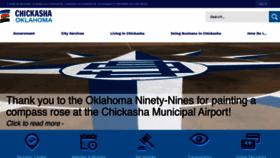 What Chickasha.org website looked like in 2019 (4 years ago)