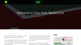 What Caryparktennis.co.uk website looked like in 2019 (4 years ago)