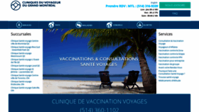 What Cliniquevoyageur.ca website looked like in 2019 (4 years ago)